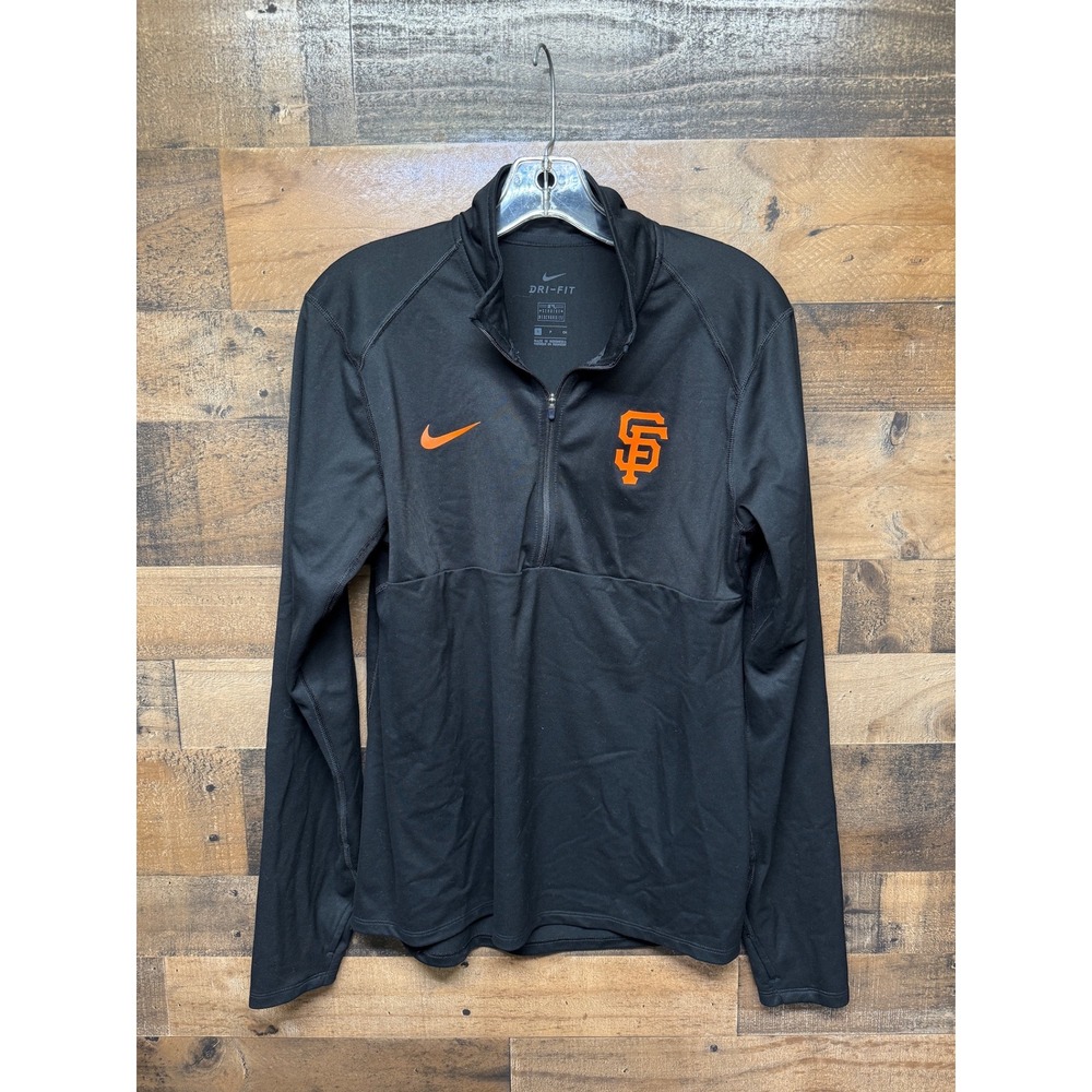 Nike Dri Fit San Francisco Giants MLB Half Zip Pullover Top Shirt Men's Small